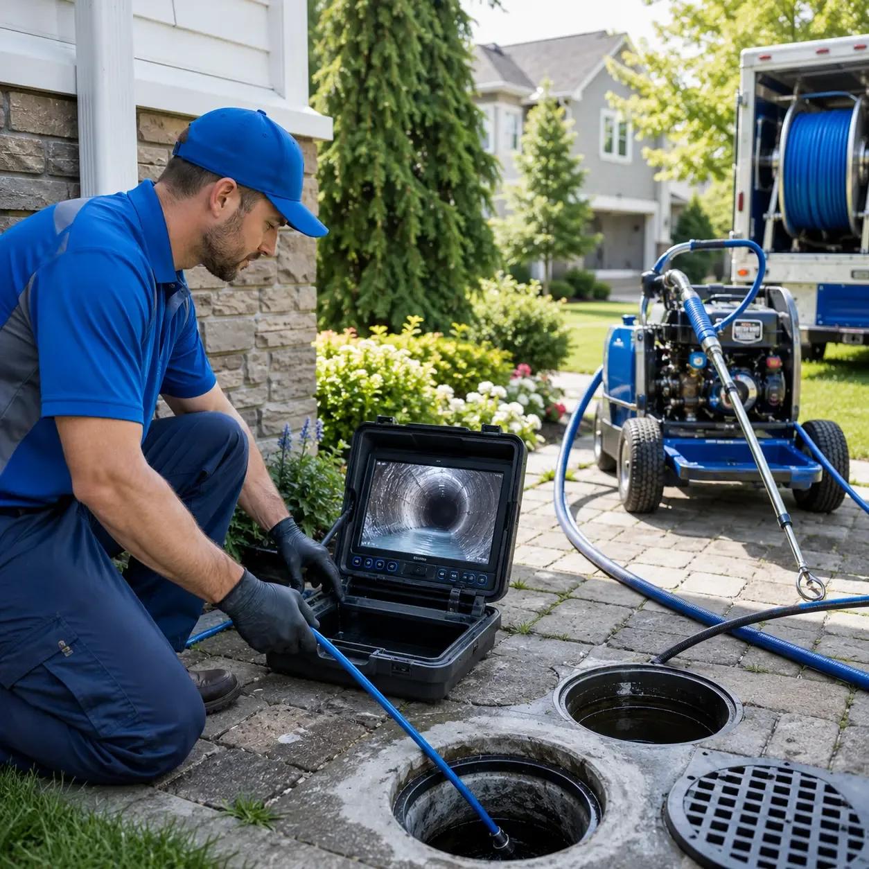Outdoor drain cleaning professionals serving Fiskdale, MA